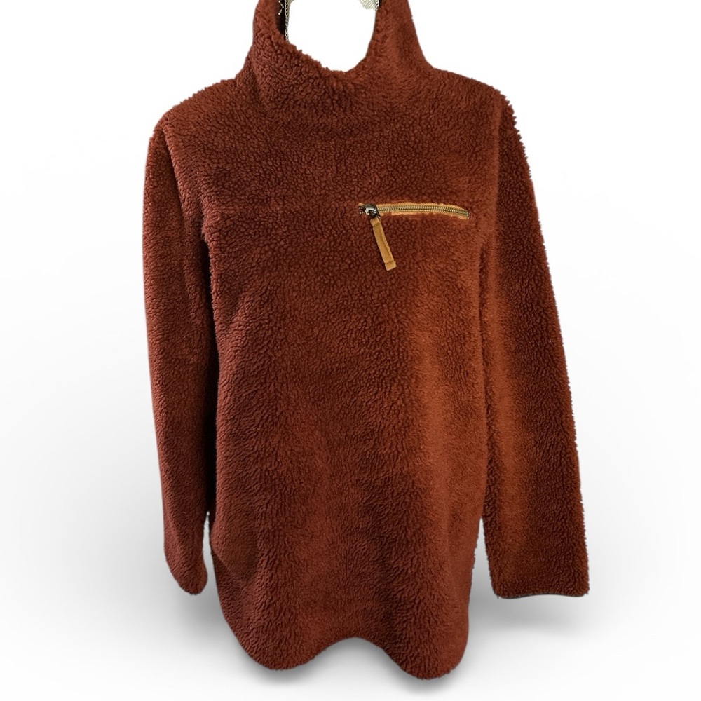 LL Bean Signature Sherpa Pullover Jacket